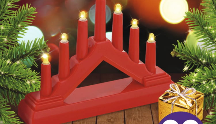 НОВИНКА!  Настольный новогодний светильник с 7-ю лампами наполнит