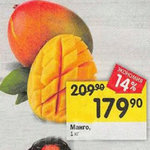 Цена манго в Перекрестке
